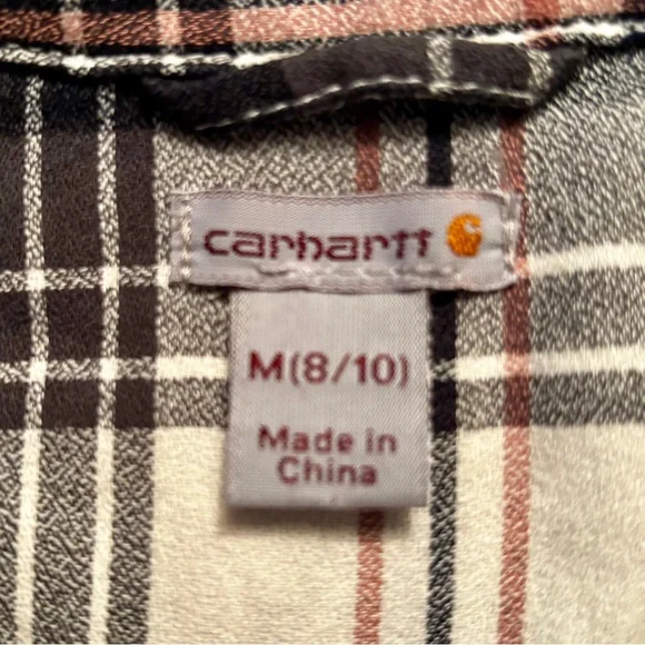 Carhartt Fairview Plaid Shirt Vapor Gray, size M (8/10) - Picture 7 of 9